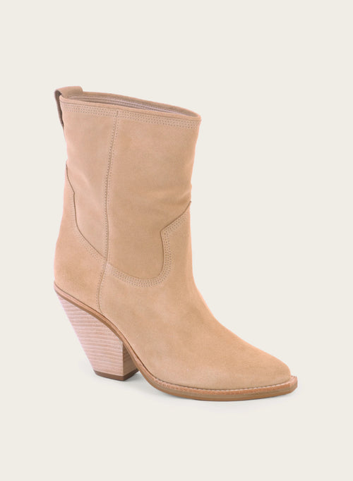 KA0005 Dante Suede Western Bootie - Nutmeg