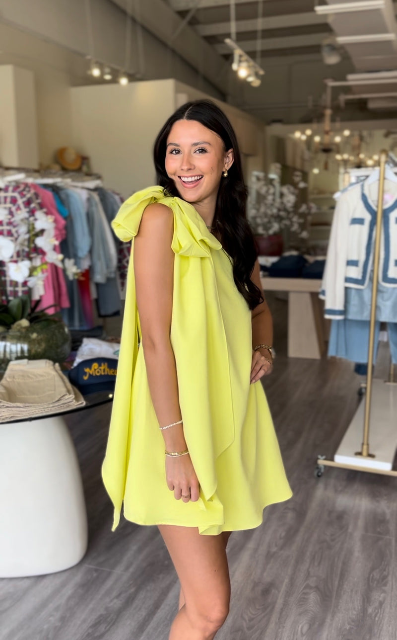 EL2420 kennedy yellow mini w shoulder bow