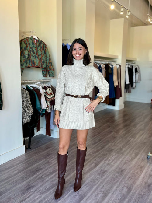 FCzfe Knit Turtleneck Mini Dress