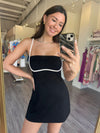MA4344 Athletic Dress w/ Piping Detail