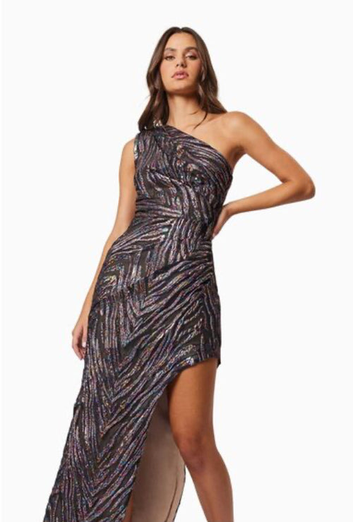 EL2415 Multi Color Metallic Gown