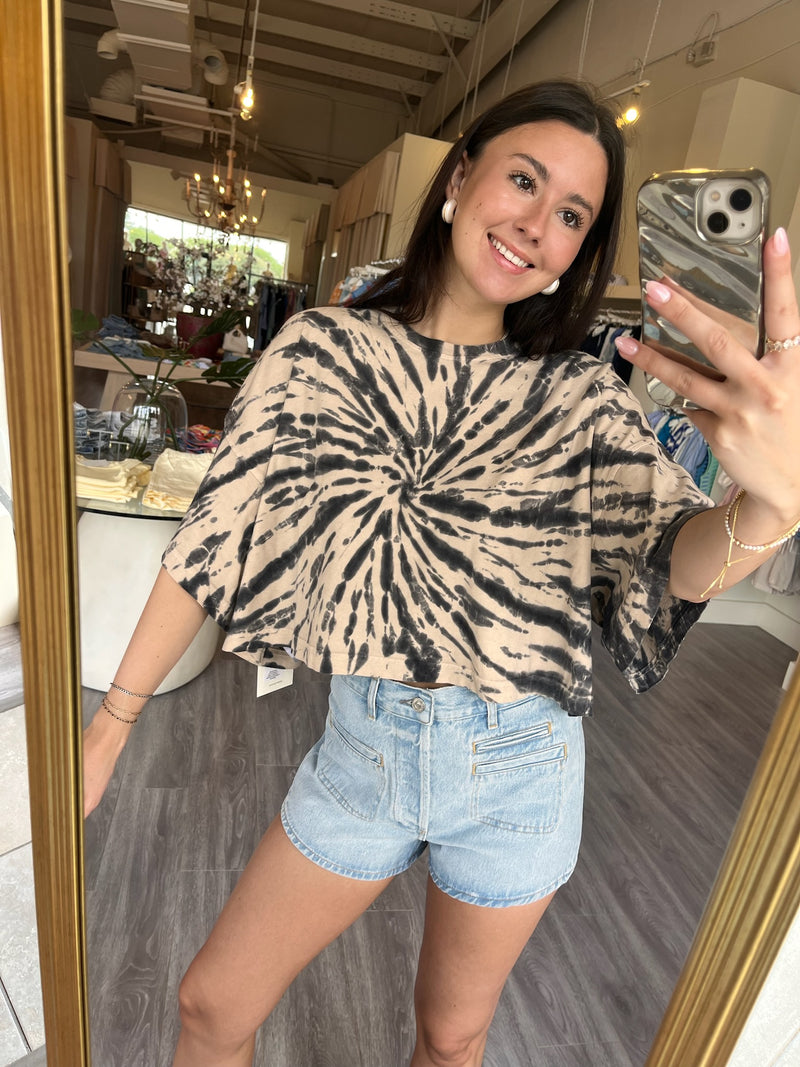 COH3050 Tie Die Spiral Oversized Tee