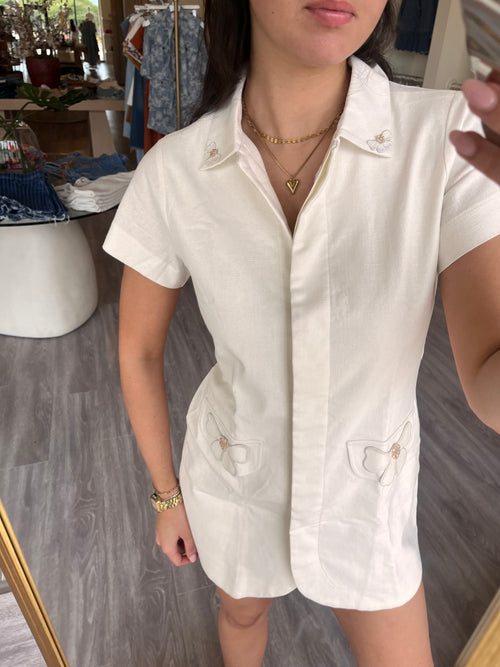 KA3564 Collared Button Down Dress