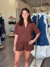 ST3195 Corduroy Elastic Waist Short