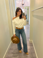 NA1024 Porcelain Off Shoulder Long Slv