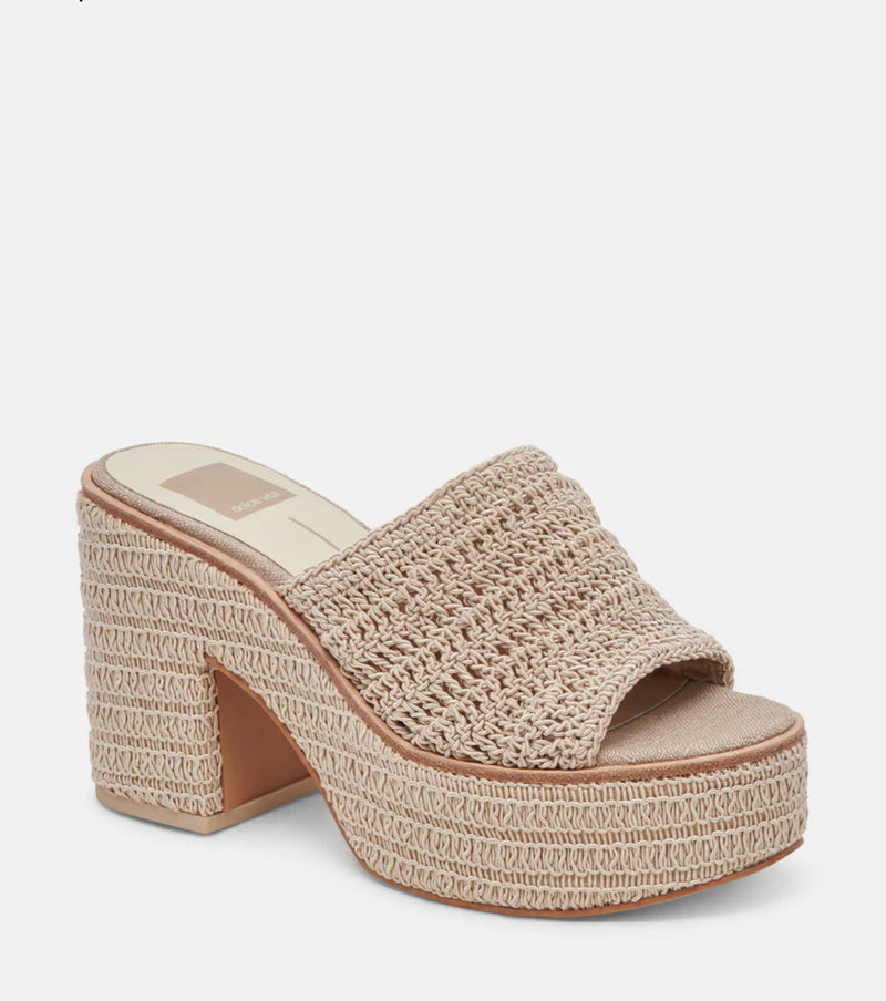 DV Ladin Tan Woven Wedge