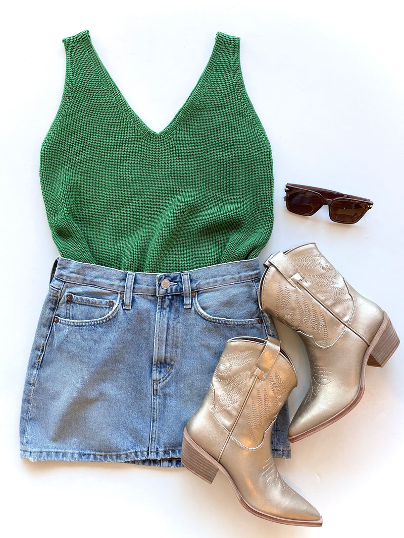 KLD4620 V Neck Sweater Tank