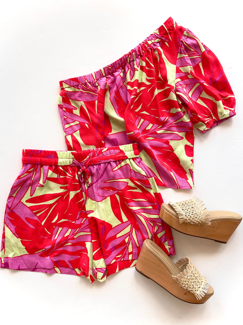 SA4BV8 One Shoulder Paradise Top